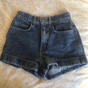 American Apparel High Waisted Denim Shorts